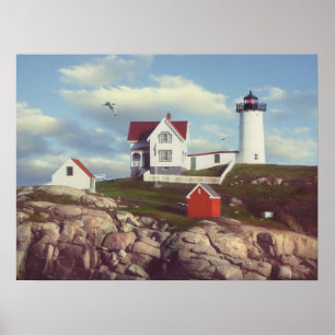 Poster Alan Giana "Nubble Light"