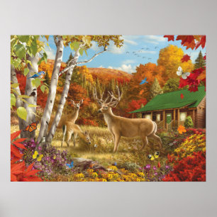 Poster Alan Giana "quelque part dans un domaine 3"