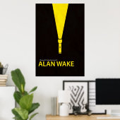 Poster Alan Wake Minimal (Bureau à domicile)