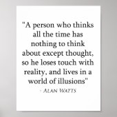 Poster Alan Watts (Devant)