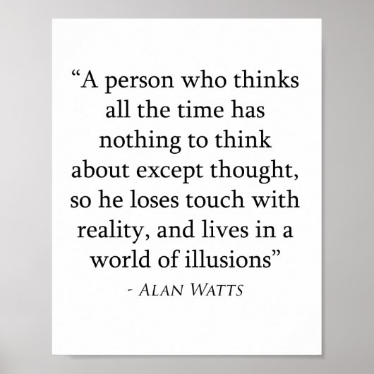 Poster Alan Watts (Devant)