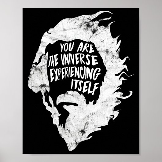 Poster Alan Watts Vous êtes l'univers qui s'expérimente (Devant)