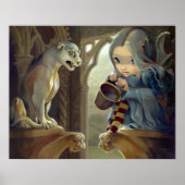 Poster Alannah et Gargoyle ART IMPRIMER fée gothique (Devant)