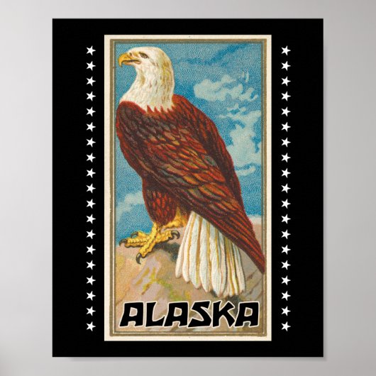 Poster Alaska - Aigle Vintage (Devant)