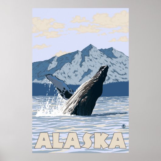 Poster Alaska - Baleine à bosse (Devant)