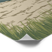 Poster Alaska - Bush Plane and Fishing (Coin)