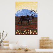 Poster Alaska - Caribou (Cuisine)