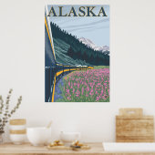 Poster Alaska - Chemin de fer d'Alaska et Fireweed (Cuisine)