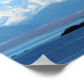 Poster Alaska Coast Mountains Ocean Photo (Coin)