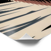 Poster Alaska Grizzly Bear & Snowy Mountains - Rustic (Coin)