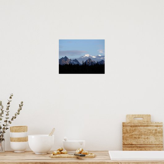 Poster Alaska Mountain Range Denali Photo (Cuisine)