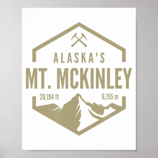 Poster Alaska Mt McKinley  (Devant)