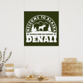 Poster Alaska. Parc national et réserve de Denali (Cuisine)