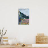 Poster Alaska Railroad Scene - Curry, Alaska (Cuisine)