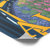 Poster Alaska Railroad Scene - Fairbanks, Alaska (Coin)