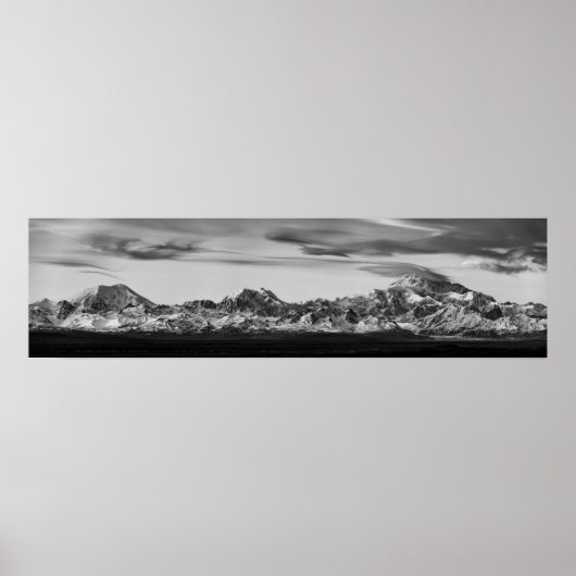 Poster Alaska Range Panorama (Devant)