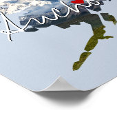 Poster Alaska State Photo insert and town name (Coin)