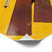 Poster Alaska USA pour skier (Coin)