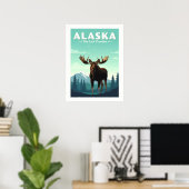 Poster Alaska vintage (Bureau à domicile)