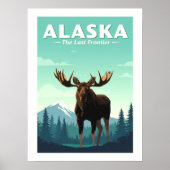 Poster Alaska vintage (Devant)