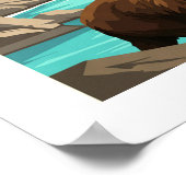 Poster Alaska vintage (Coin)