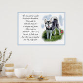Poster Alaskan Klee Kai Art (Cuisine)