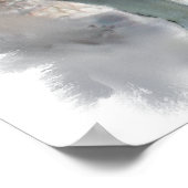 Poster Alaskan Malamute Art Imprimer Cadeaux (Coin)