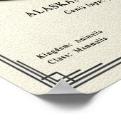 Poster Alaskan Malamute Zoology Series (Coin)