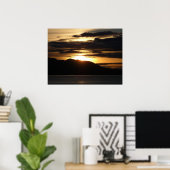 Poster Alaskan Sunset III Belle photographie de l'Alaska (Bureau à domicile)