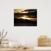 Poster Alaskan Sunset III Belle photographie de l'Alaska (Cuisine)