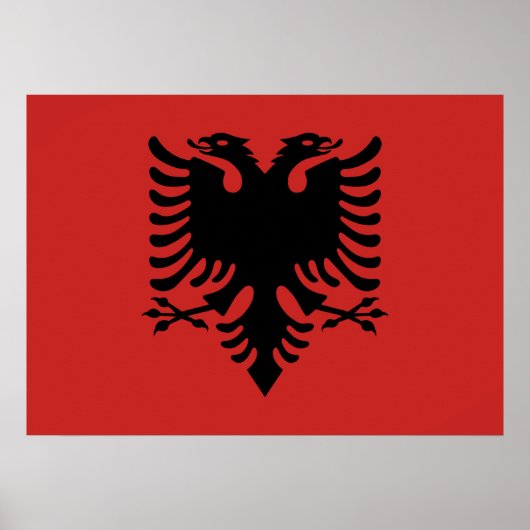 Poster Albanian Coat of arms (Devant)