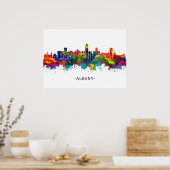 Poster Albany New York Skyline (Cuisine)