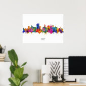 Poster Albany New York Skyline (Bureau à domicile)