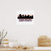 Poster Albany NY City Skyline (Cuisine)