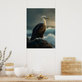 Poster Albatros au-dessus des mers tempétueuses (Cuisine)
