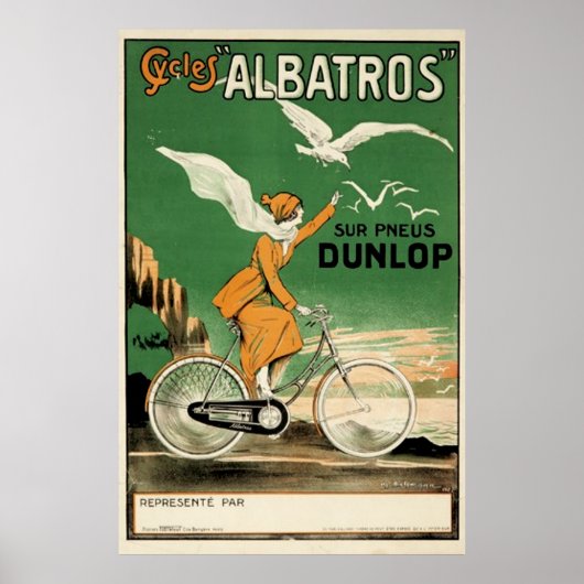 Poster Albatros Cycles vintages (Devant)
