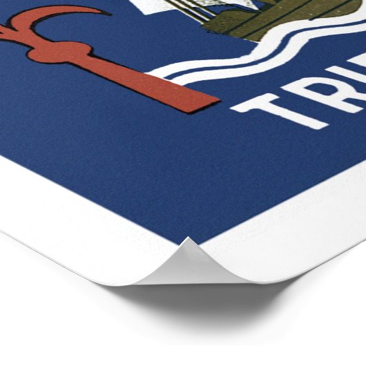 Poster Albergo Columbia Gênes ~ Trieste (Coin)