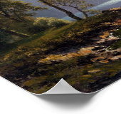 Poster Albert Bierstadt Dans le lac Tahoe de Sierras (Coin)