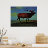 Poster Albert Bierstadt, Elk (Cuisine)