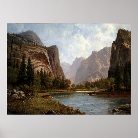Poster Albert Bierstadt Gates de Yosemite (Devant)