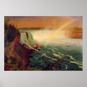 Poster Albert Bierstadt, Niagara Falls.