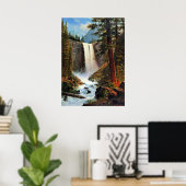 Poster Albert Bierstadt painting (Bureau à domicile)