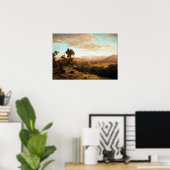 Poster Albert Bierstadt Pays de la rivière des vents (Bureau à domicile)