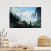Poster Albert Bierstadt staubbach tombe près de lauterbru (Cuisine)