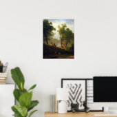 Poster Albert Bierstadt-Wolf River, Kansas (Bureau à domicile)