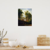 Poster Albert Bierstadt-Wolf River, Kansas (Cuisine)