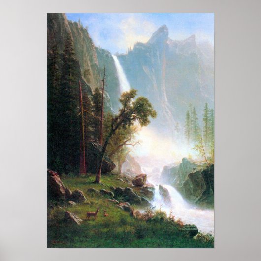 Poster Albert Bierstadt-Yosemite Falls (Devant)