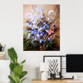 Poster Albert Dürer Lucas : Harebells et Centaury (Bureau à domicile)