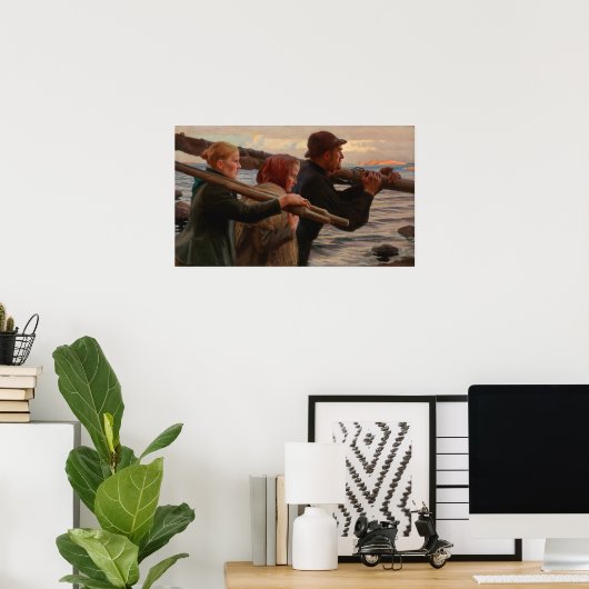 Poster Albert Edelfeel - Dans l'archipel extérieur (Bureau à domicile)