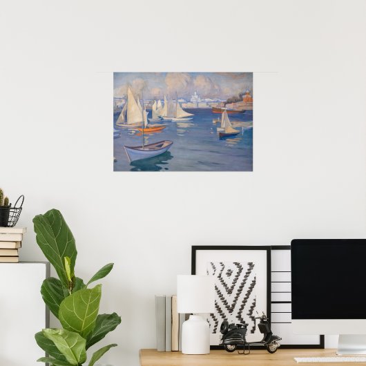 Poster Albert Edelfeel - Port d'Helsinki (Bureau à domicile)